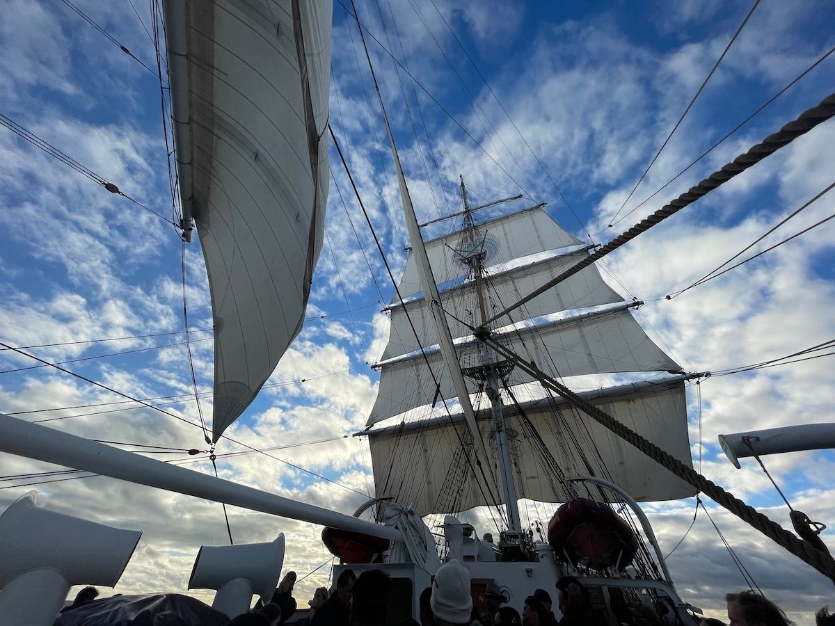 Los rostros del Statsraad Lehmkuhl, el velero embajador de la ONU que arribó a México